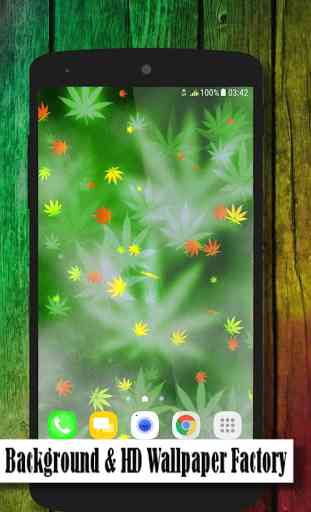 Marijuana Fond d'écran Animé 1