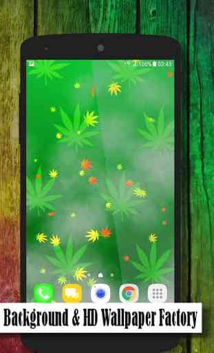 Marijuana Fond d'écran Animé 3