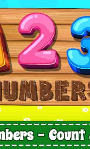 Numbers for kids - Jeu de 123 comptages 1