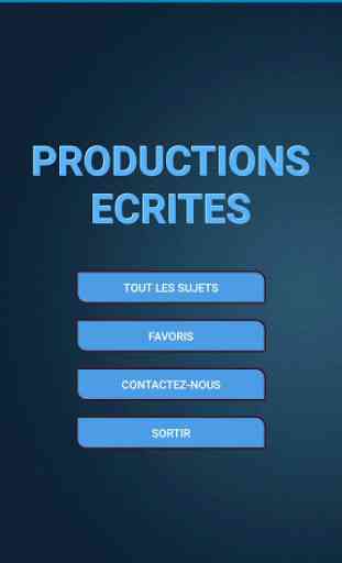 Productions écrites en français 1