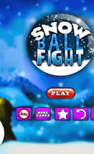 Snowball Fighter: Jeu d'action Battle Battle 1
