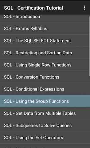 SQL - Certification Tutorial 1