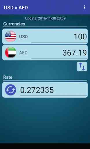 USD x AED 1