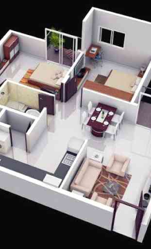 3D Petite maison Design 3