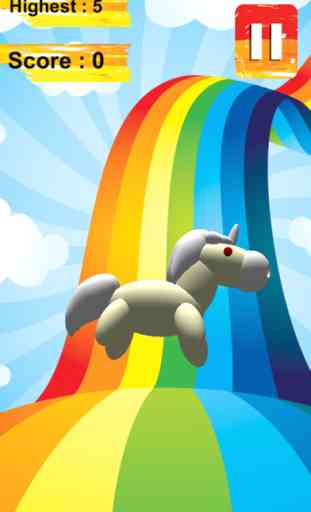 3D Unicorn Rainbow Royaume jongler avec Safari Lite 1