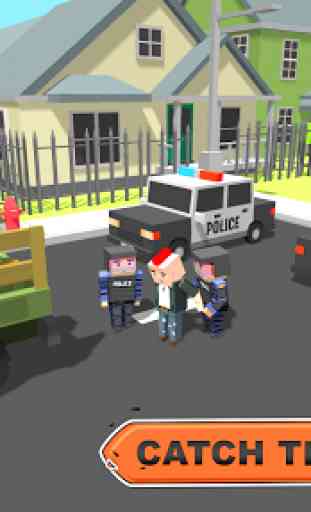 Blocky Vegas Crime Simulator: Bus de survie des 4
