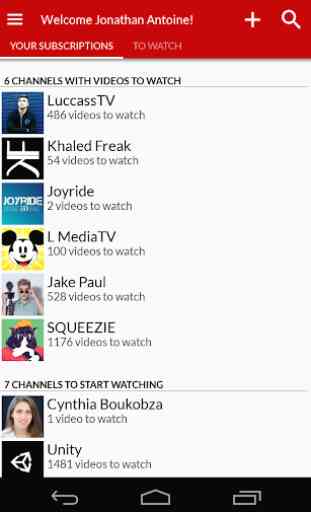 Channel Tracker - YouTube client 1