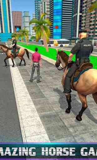 Chasse à cheval de police montée en 3D 4