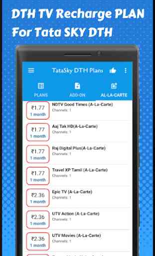 DTH Recharge plan for Tata Sky apps 4