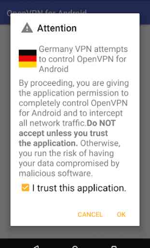 Germany VPN - Plugin for OpenVPN 3