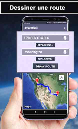GPS en direct Carte satellite et navigation vocale 1