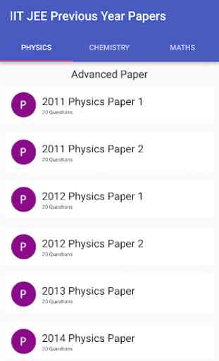 IIT JEE Previous Year Papers 2