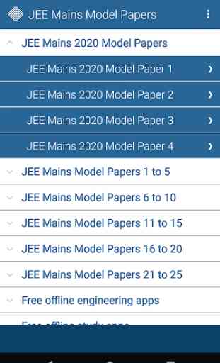 JEE Mains Model Papers Free Practice 1