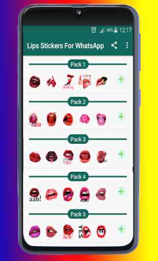 Lèvres autocollants pour WhatsApp 2020 - WASticker 1