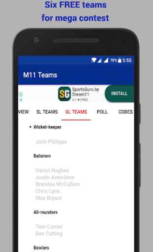 M11 - MyTeam11 & Dream11 Teams, Tips & Giveaways 2