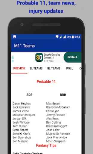M11 - MyTeam11 & Dream11 Teams, Tips & Giveaways 4
