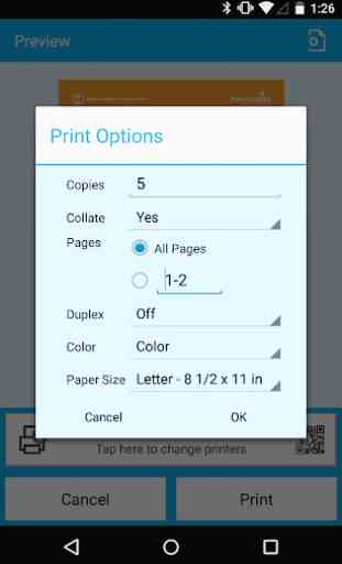 PrinterOn for BlackBerry 3