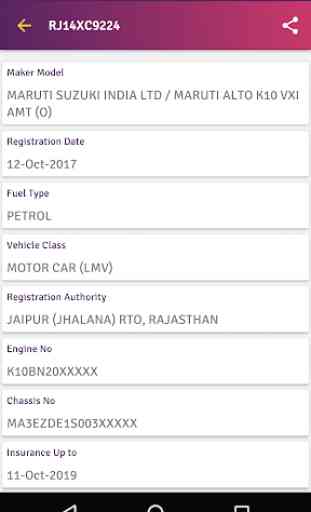 RTO Vehicle Information - Vehicle Owner Details 3