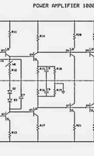 Schéma du circuit de l'amplificateur de puissance 1