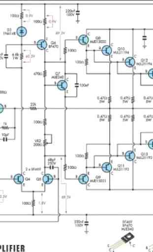 Schéma du circuit de l'amplificateur de puissance 2