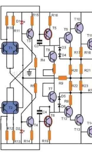 Schéma du circuit de l'amplificateur de puissance 4