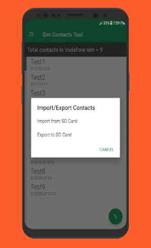 Sim Contacts Tool - Sim Contacts Import / Export 2