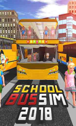 Simulateur de conduite d'autobus scolaire 2018 2