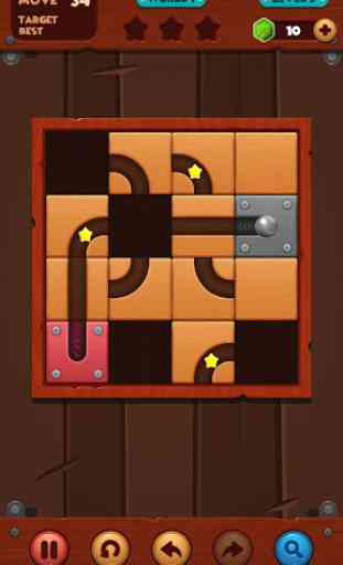 Slide Puzzle: Unblock the Rolling Ball 4