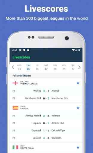 SoccerNow - Scores en direct et faits saillants 1