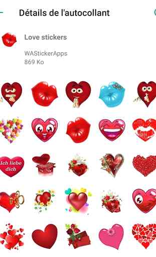 stickers Love and heart-WAStickerApps 3