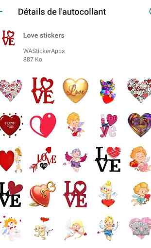 stickers Love and heart-WAStickerApps 4