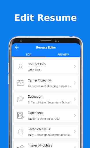 Top Resume Pdf Builder for freshers and experience 1
