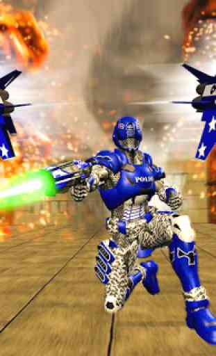 US Police Robot War Multi Robot Transformation 4