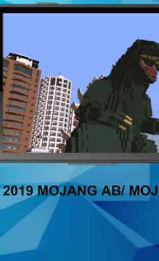 Addon Godzilla for MCPE 3