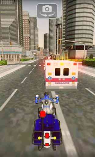 amazing police hero -rundown city bike chase 3