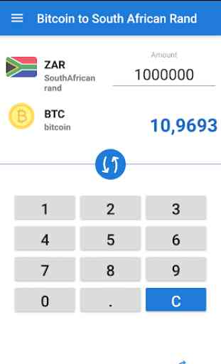 Bitcoin South African Rand / BTC to ZAR Converter 2