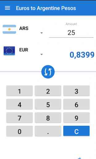 Convertisseur Euro en Peso argentin / EUR en ARS 3