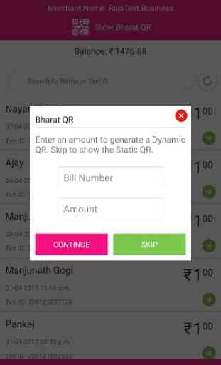 CUB BharatQR Merchant app 2