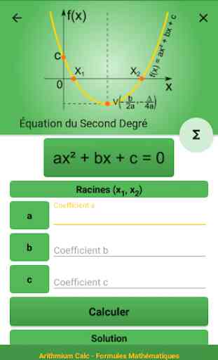 Formules Mathématiques - Arithmium Calc 2