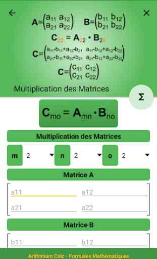 Formules Mathématiques - Arithmium Calc 4