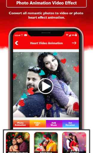 Heart Photo Effect Video Maker With Music 2