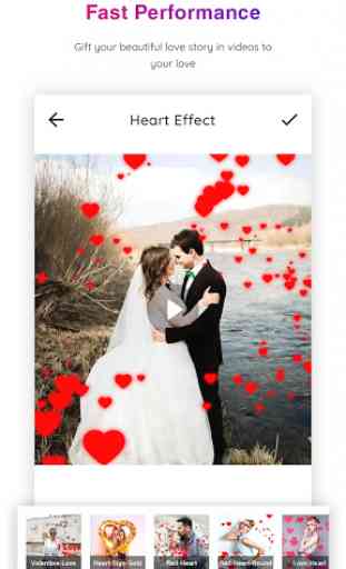 Heart Photo Effect Video Maker with Music 2