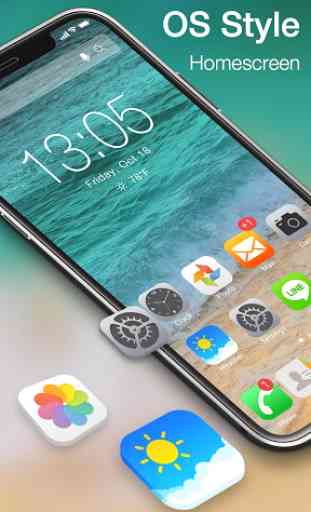 iLauncher OS13-Phone X style 2
