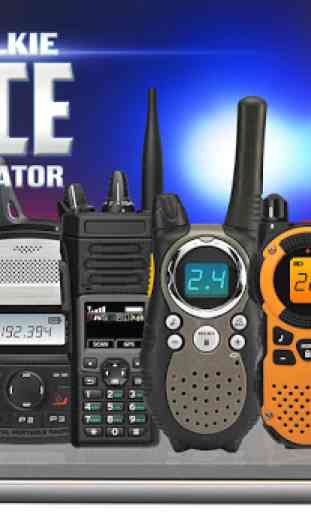 Talkie-walkie de police radio sim JOKE GAME 1
