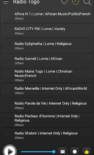 Togo Radio Stations Online - Togo FM AM Music 4