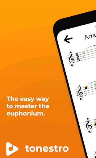 tonestro for Euphonium - practice rhythm & pitch 1