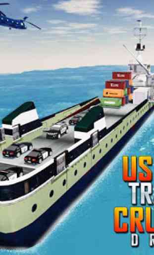 US Police Transport Cruise Ship Driving Game 2