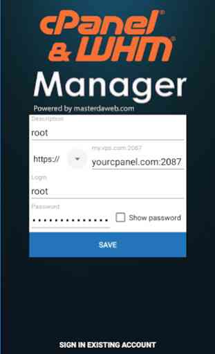 WHM cPanel Manager 1
