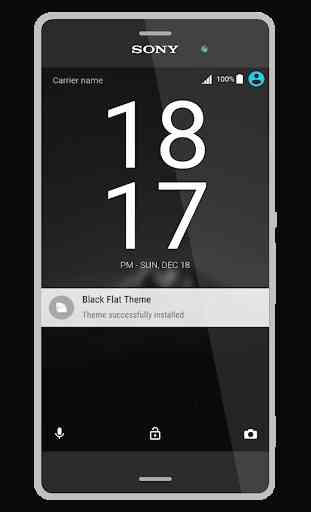 Xperia™ Theme - Black flat 4