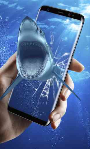 3D Shark dans l'océan vidéo Live Wallpaper gratuit 3